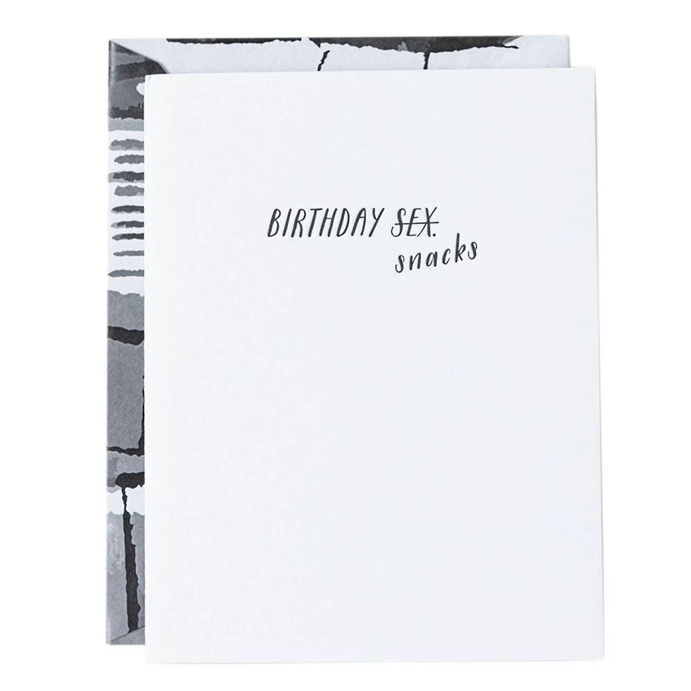 Birthday Snacks Card