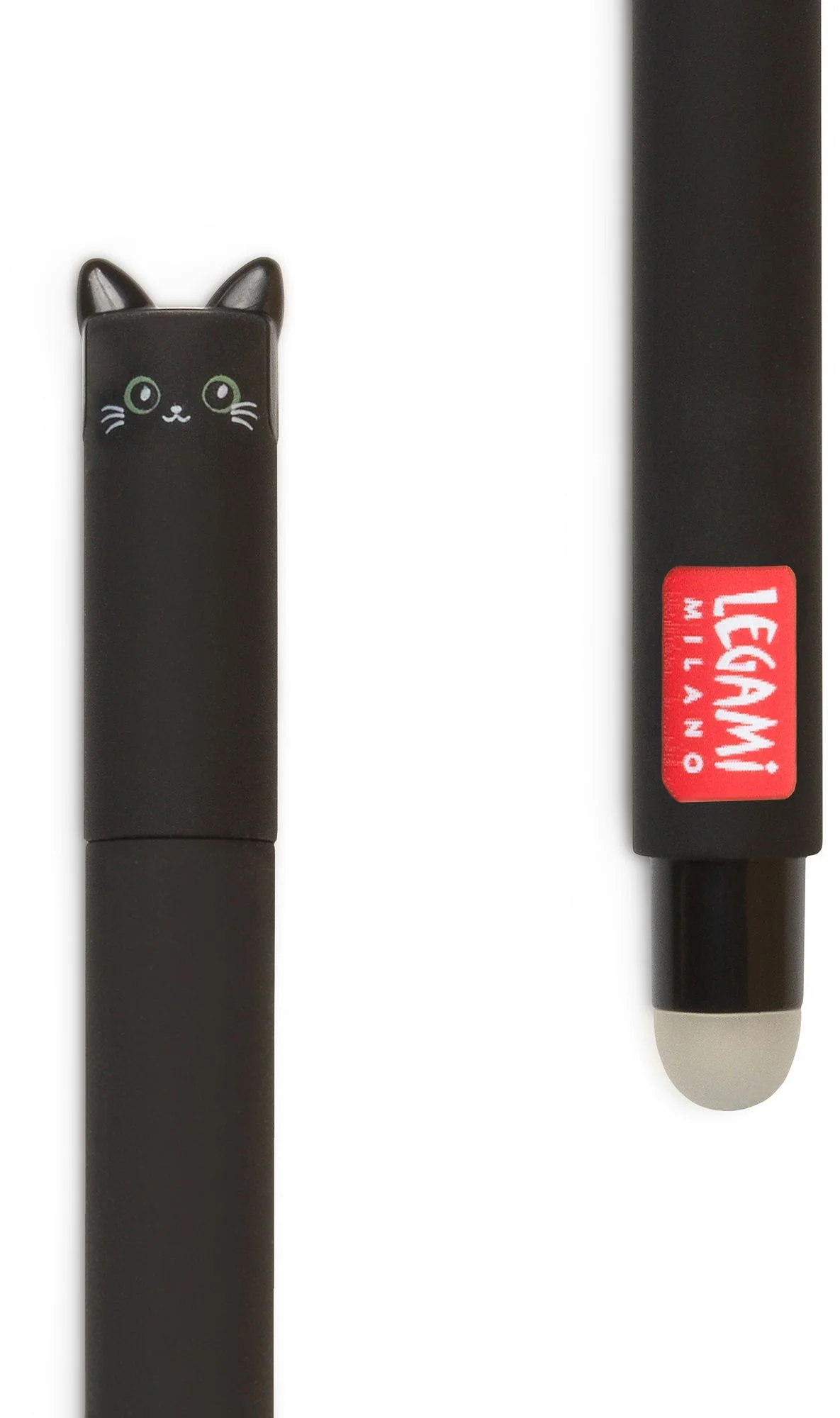 Black Kitty Erasable Gel Pen - Black Ink - Image 3