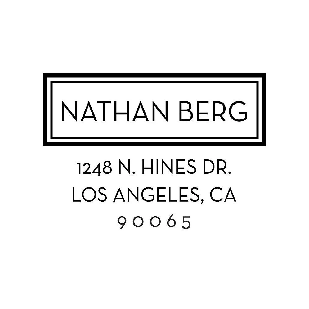 Block Bold Custom Stamp
