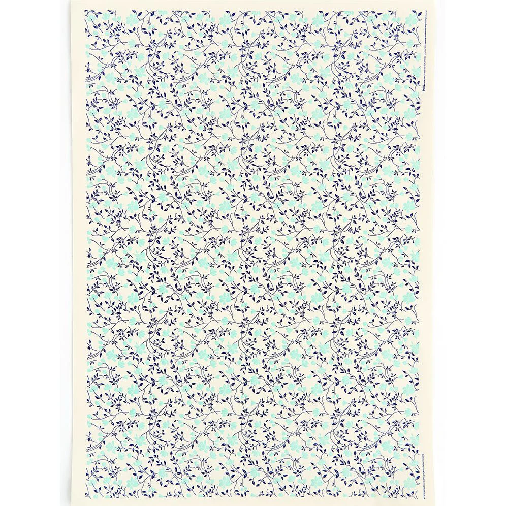 Blue Flowers Fine Paper