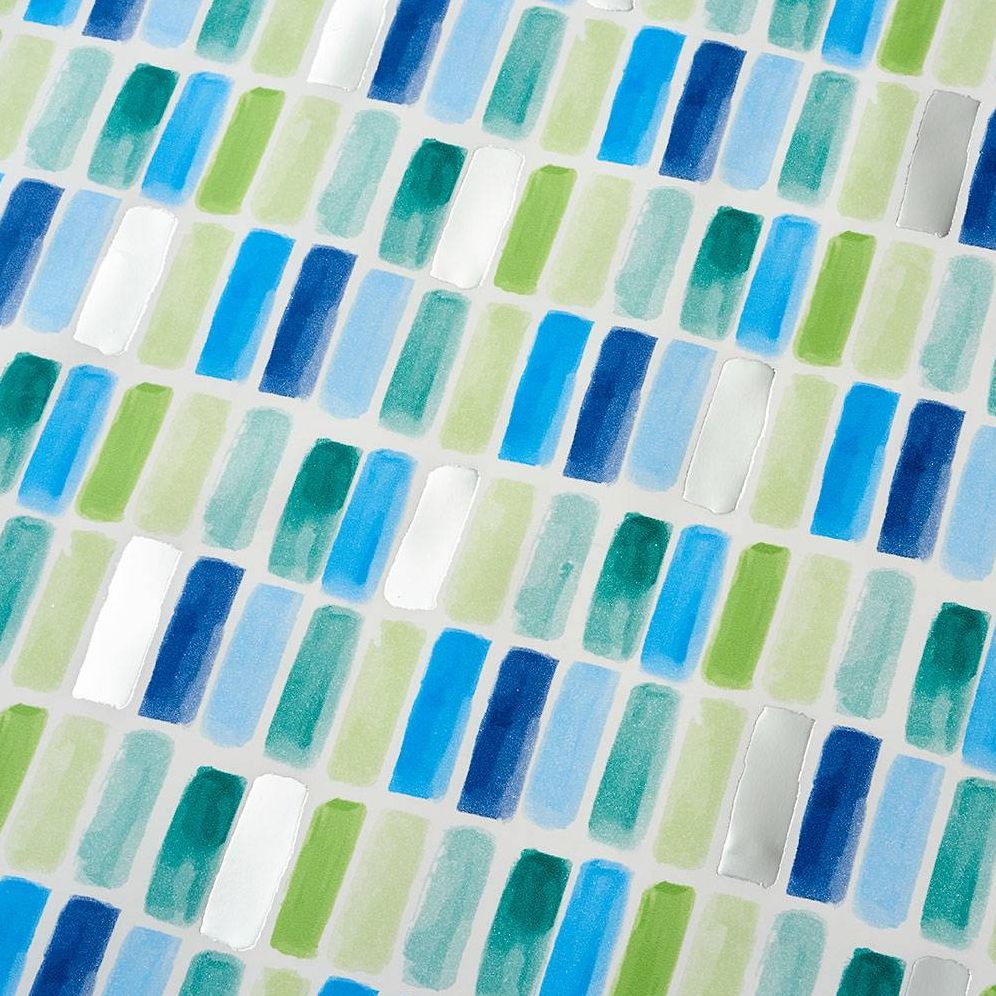 Blue & Green Tile Stone Wrapping Paper - Image 3