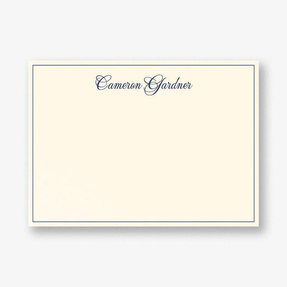 Blue Provençal Toile Stationery