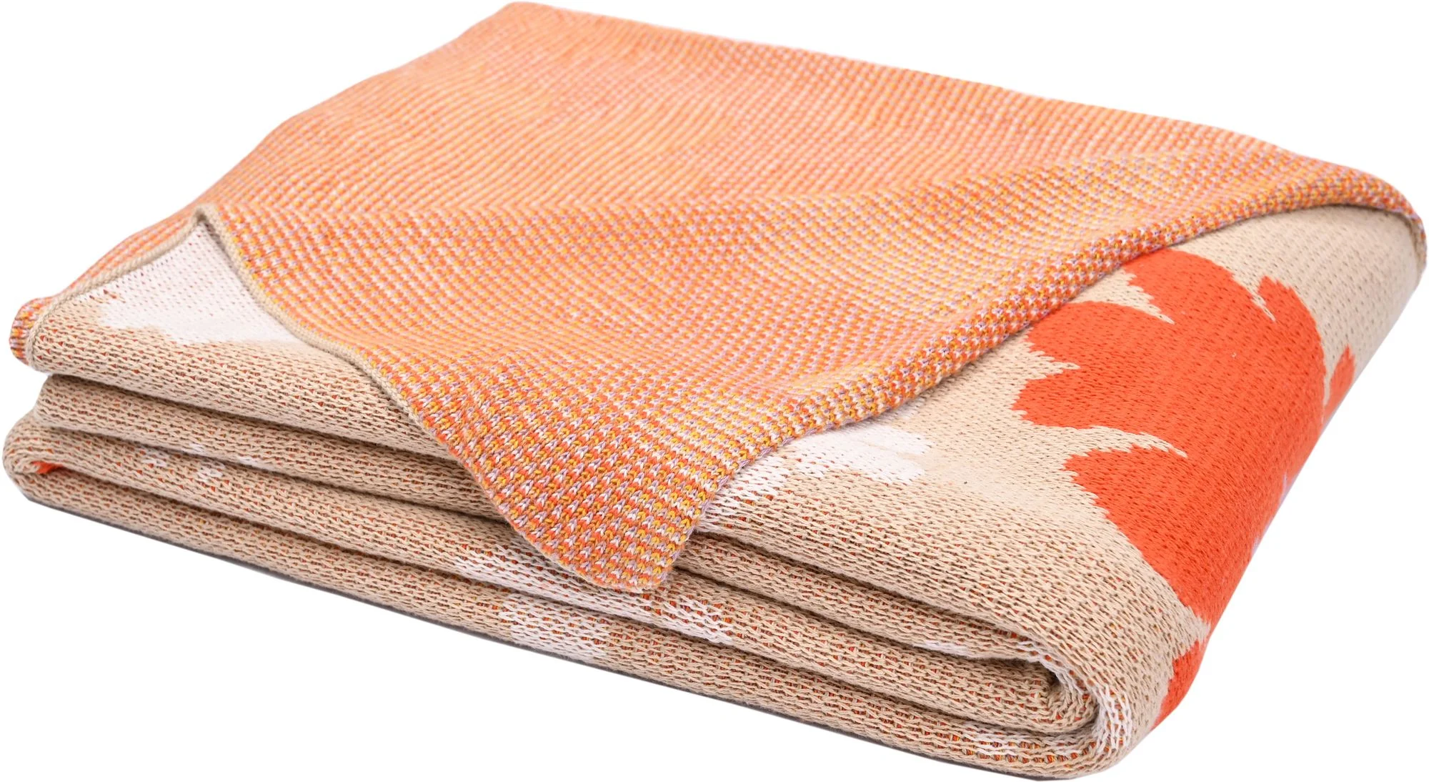 Bold Floral Knitted Throw Blanket - Image 8