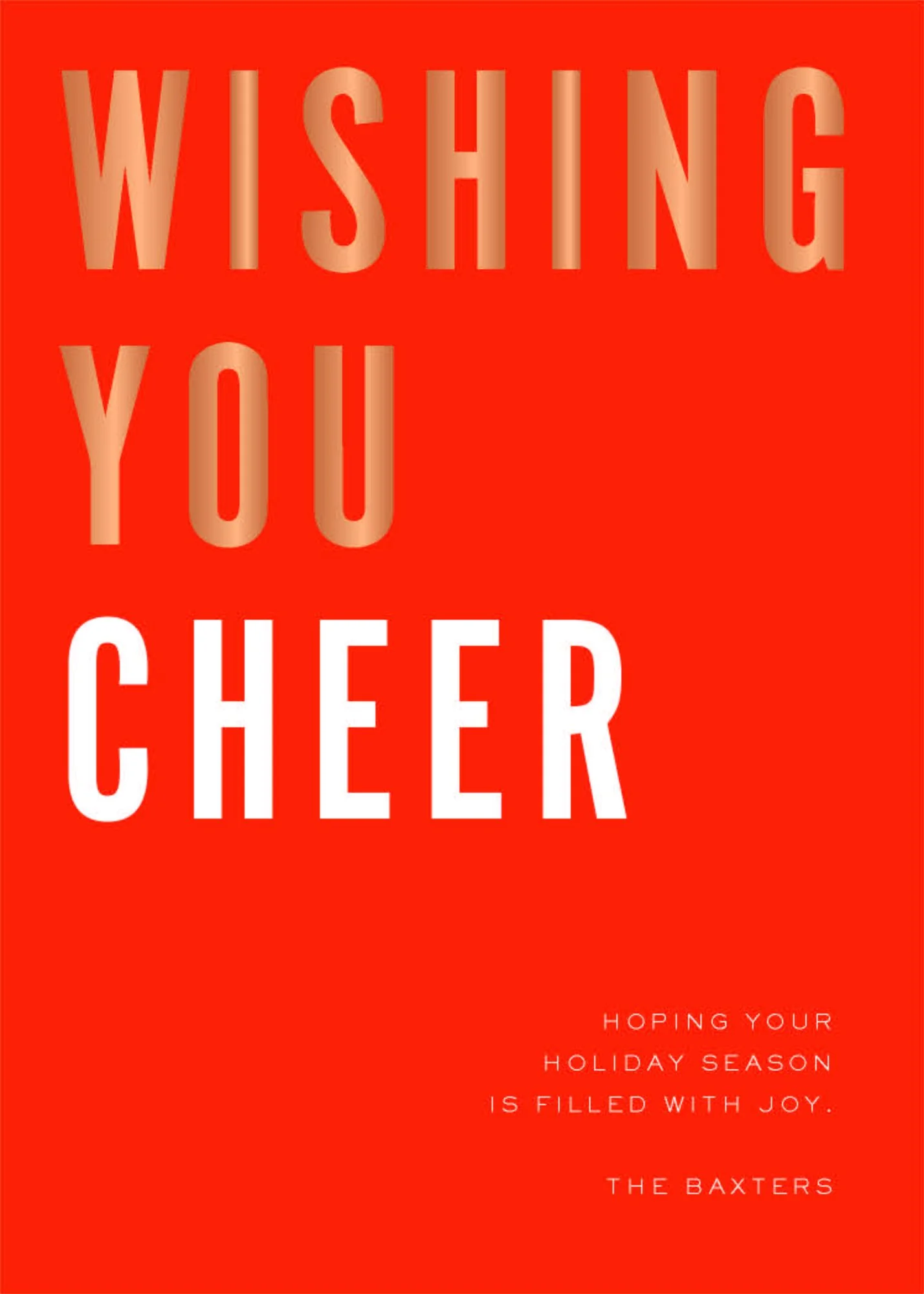 Bold in Gold Holiday Card - Image 3