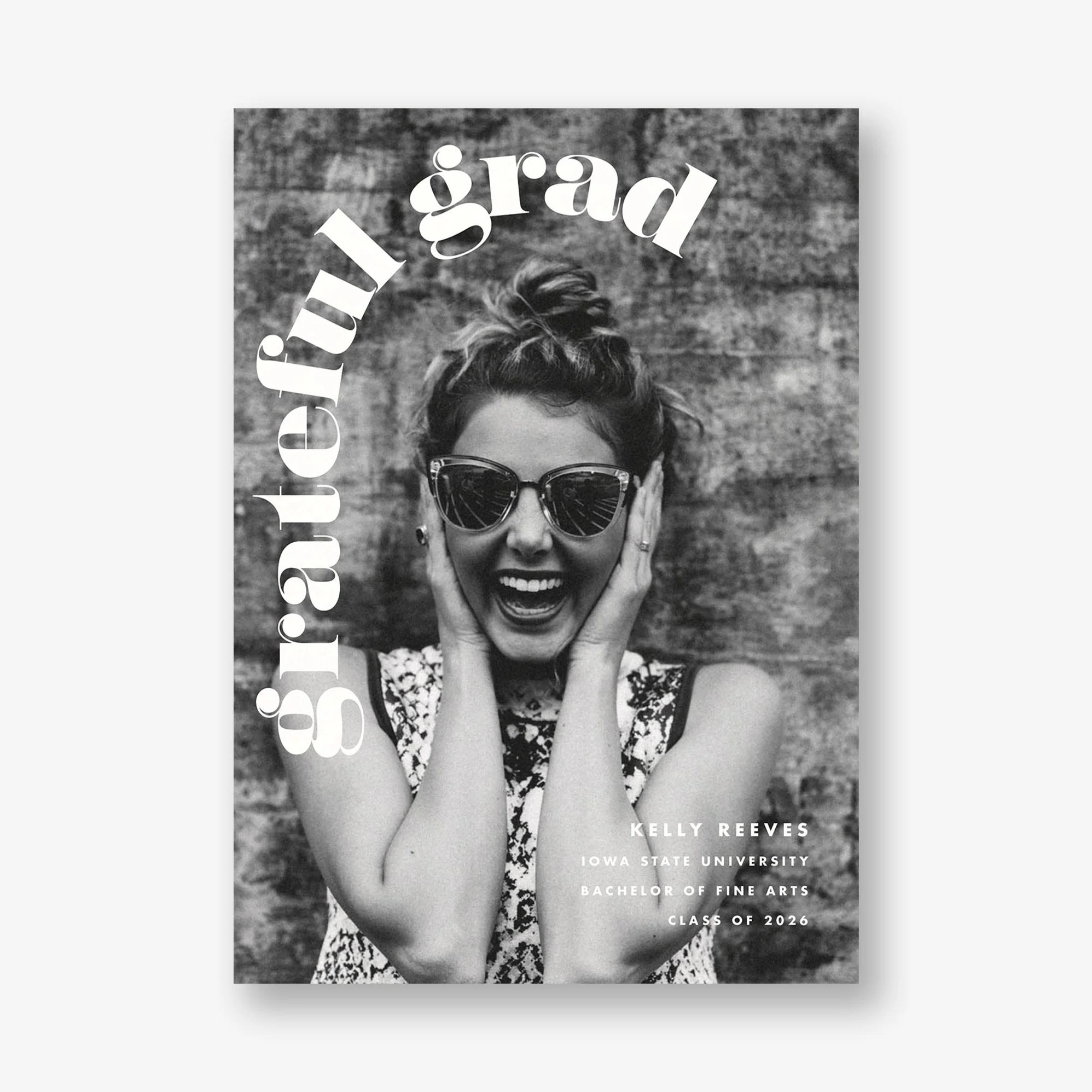 Bold Type Arch Photo Graduation Announcement
