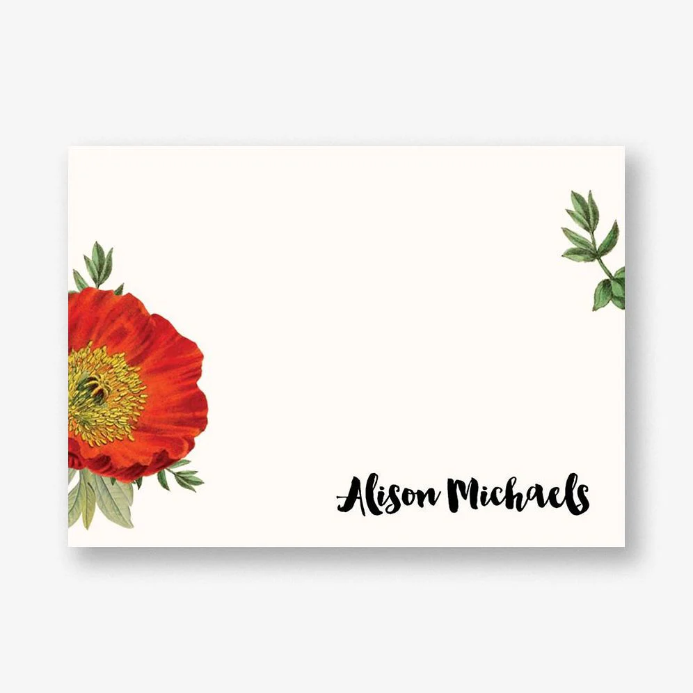 Botanical Flower A6 Stationery