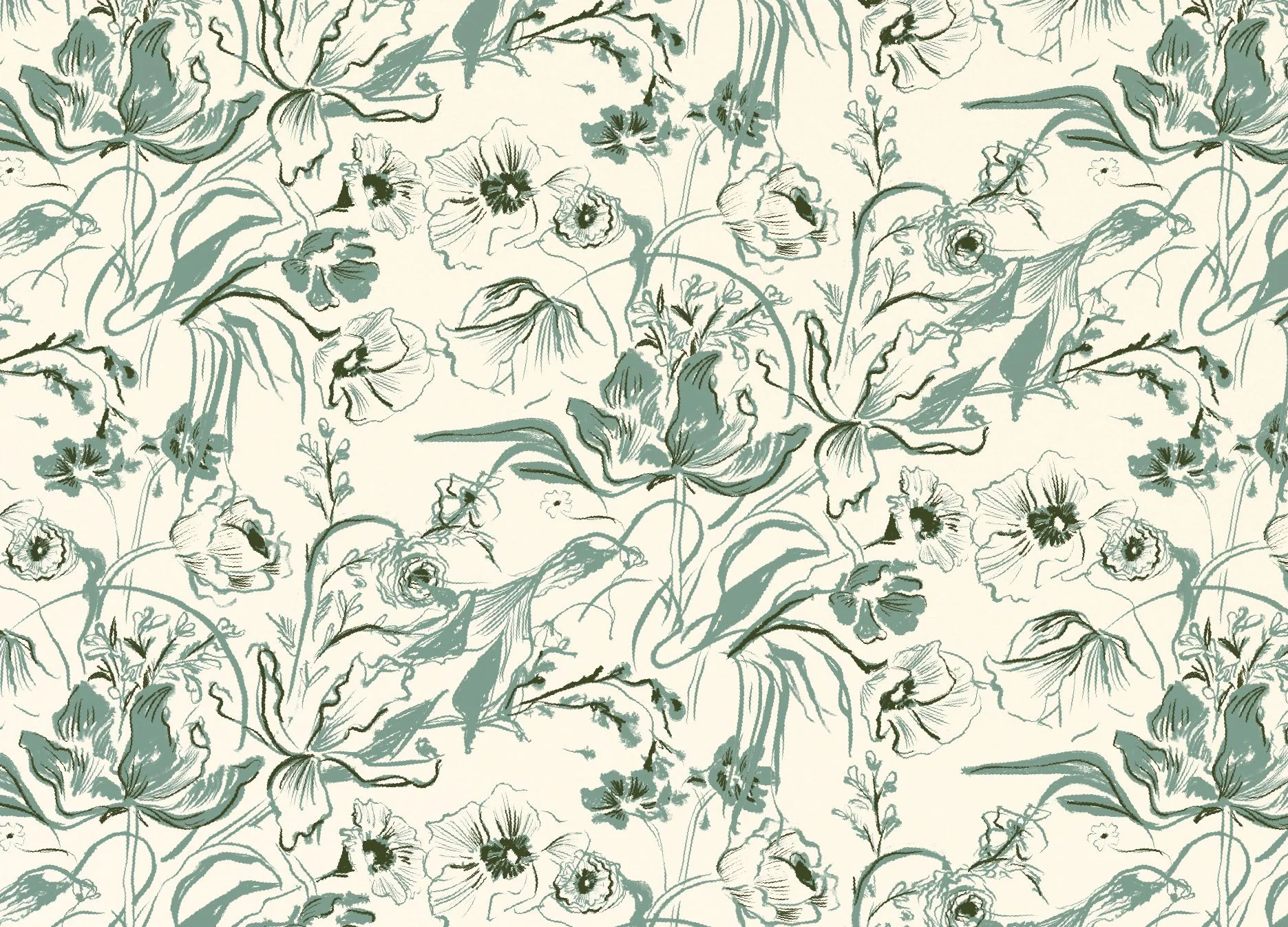 Botanical Toile Stationery - Image 2