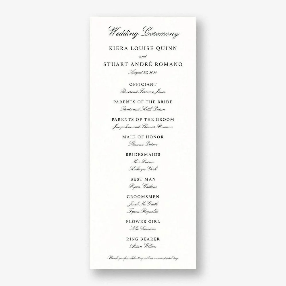 Botanical Wreath Monogram Program