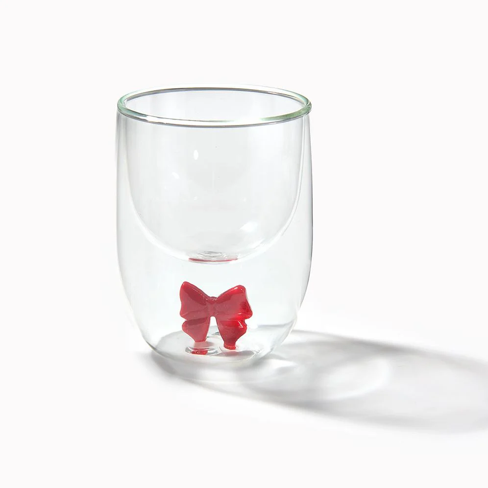 Bow Double Wall Wine Glass