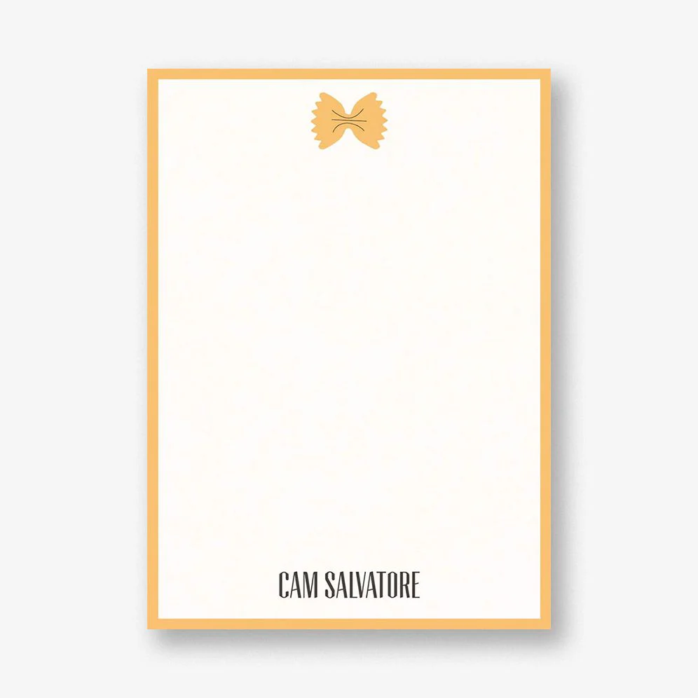 Bowtie Pasta Stationery