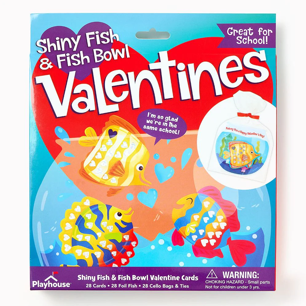 Boxed Valentine Cards - Fish Bowl
