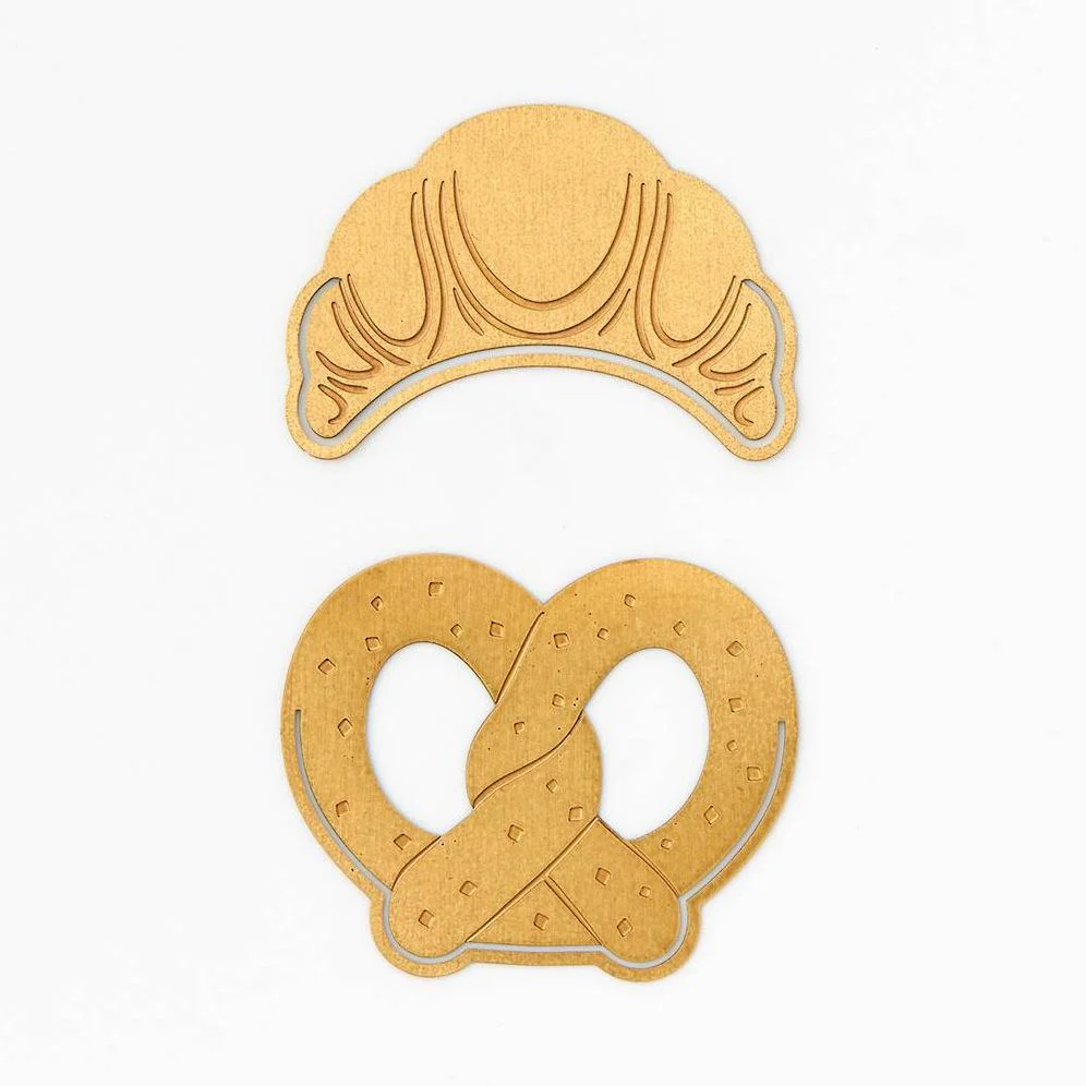 Brass Pretzel and Croissant Page Markers - Image 3