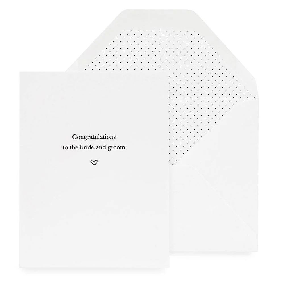 Bride & Groom Congratulations Card