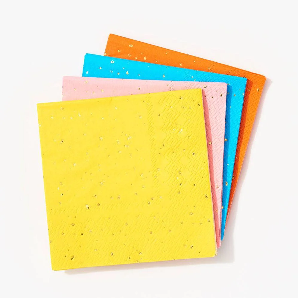 Bright Multicolor Cocktail Napkins