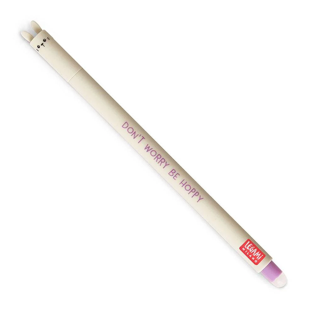 Bunny Erasable Gel Pen - Purple Ink