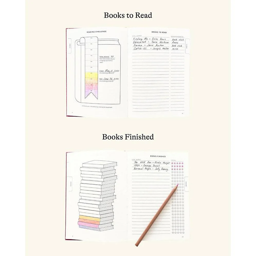 Burgundy Reading Journal - Image 3