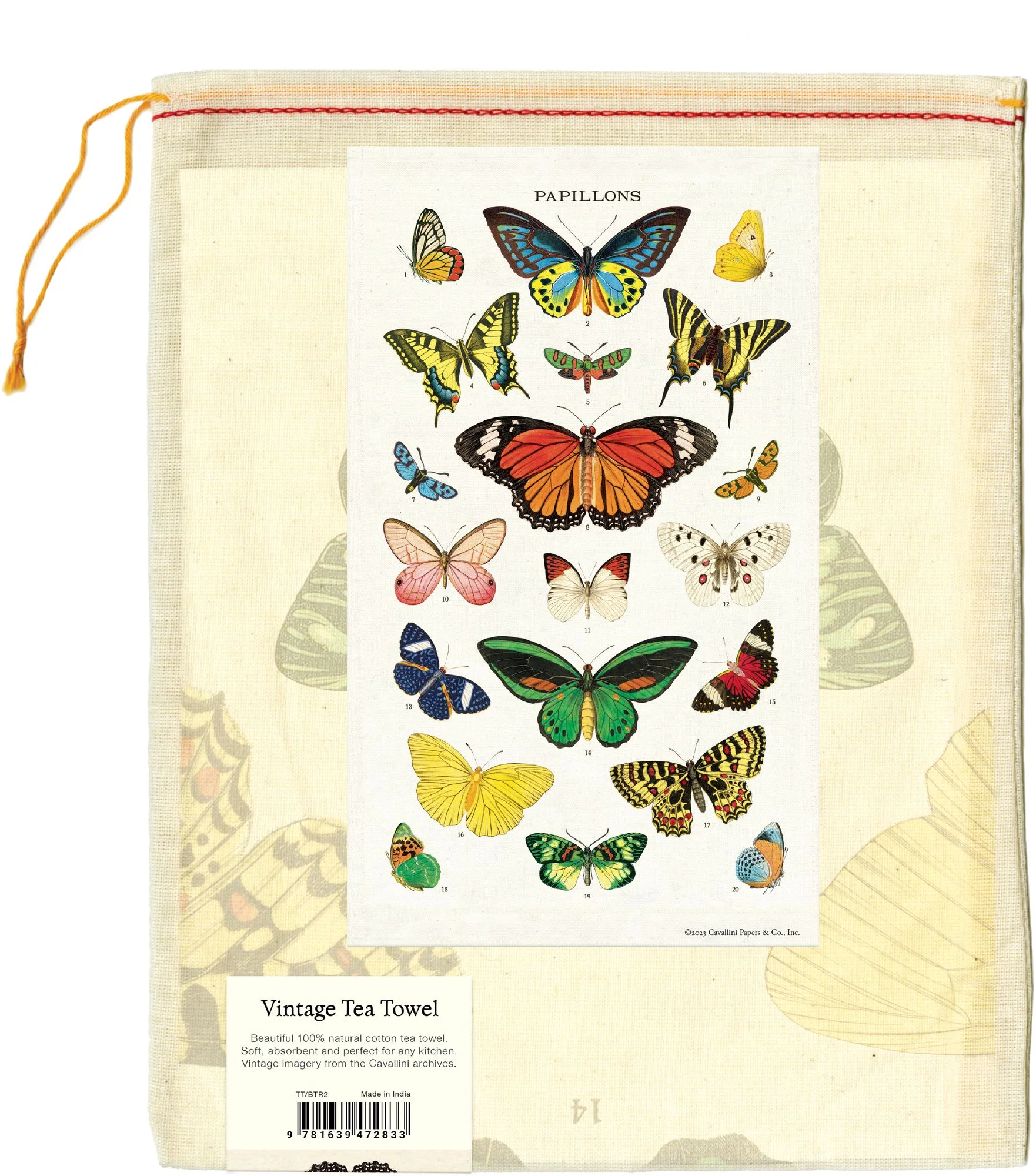 Butterflies Tea Towel - Image 3