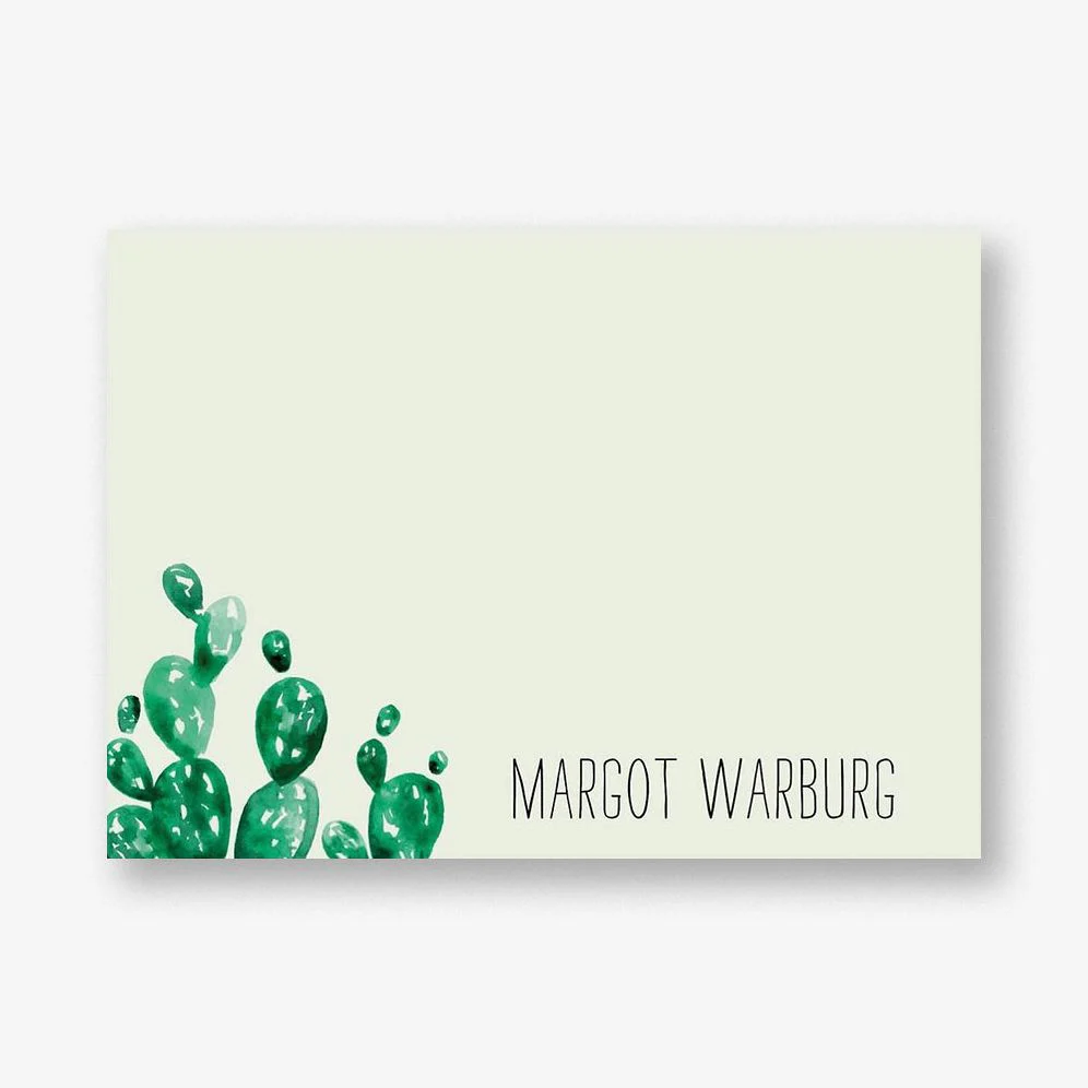 Cactus A6 Stationery