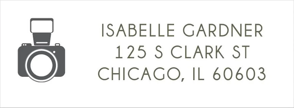 Camera Return Address Label