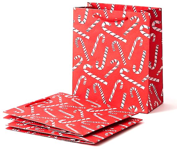 Candy Cane Medium Gift Bags - Image 3