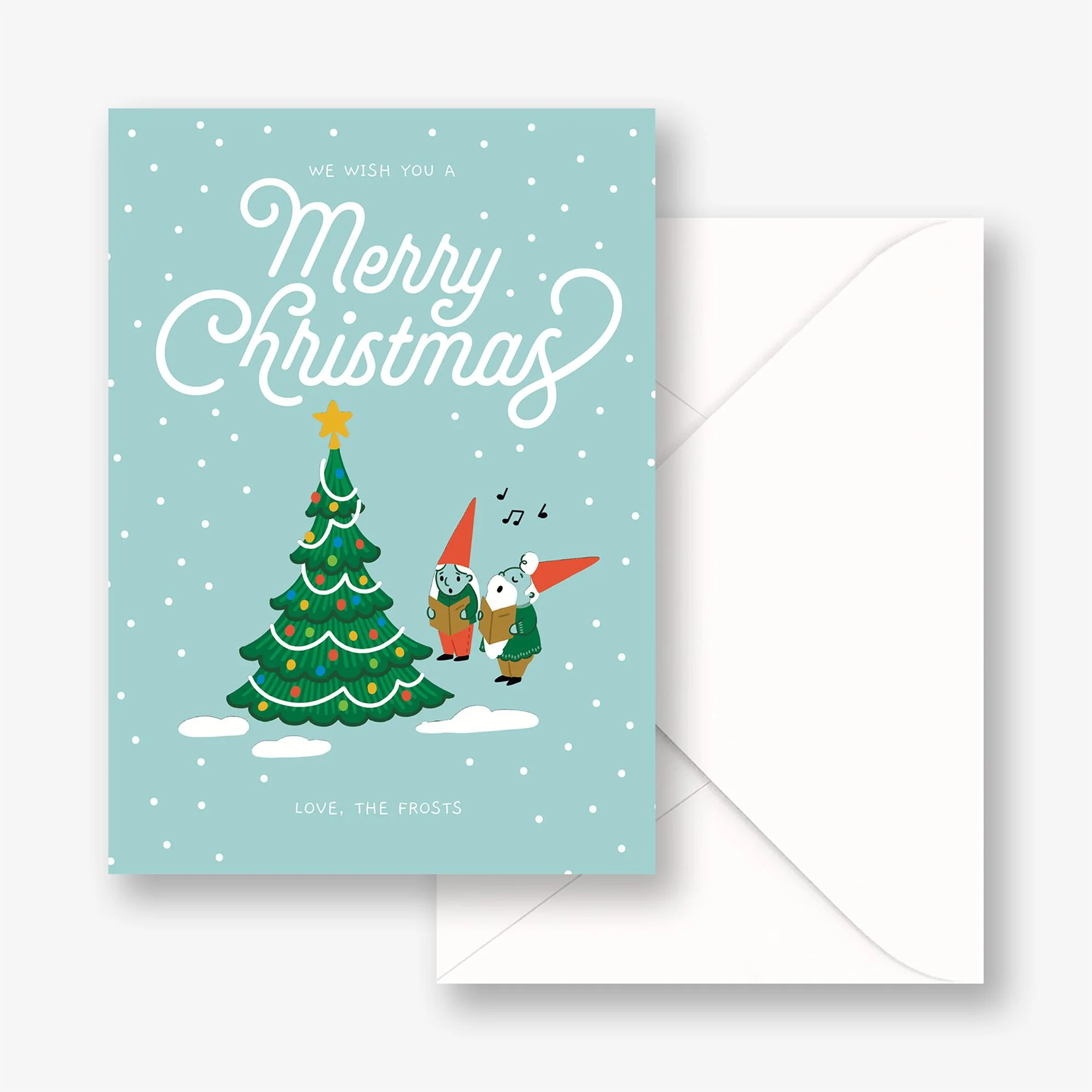 Caroling Gnomes Holiday Card - Image 2