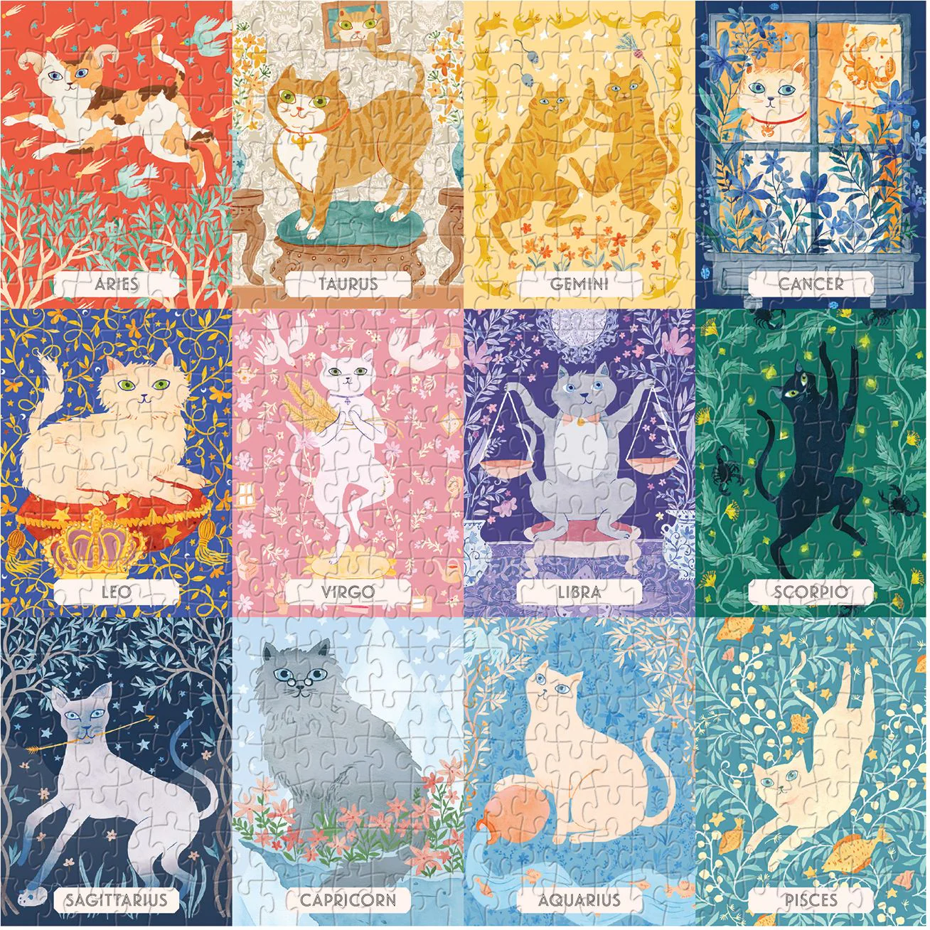 Cat Zodiac 500 Piece Puzzle - Image 3