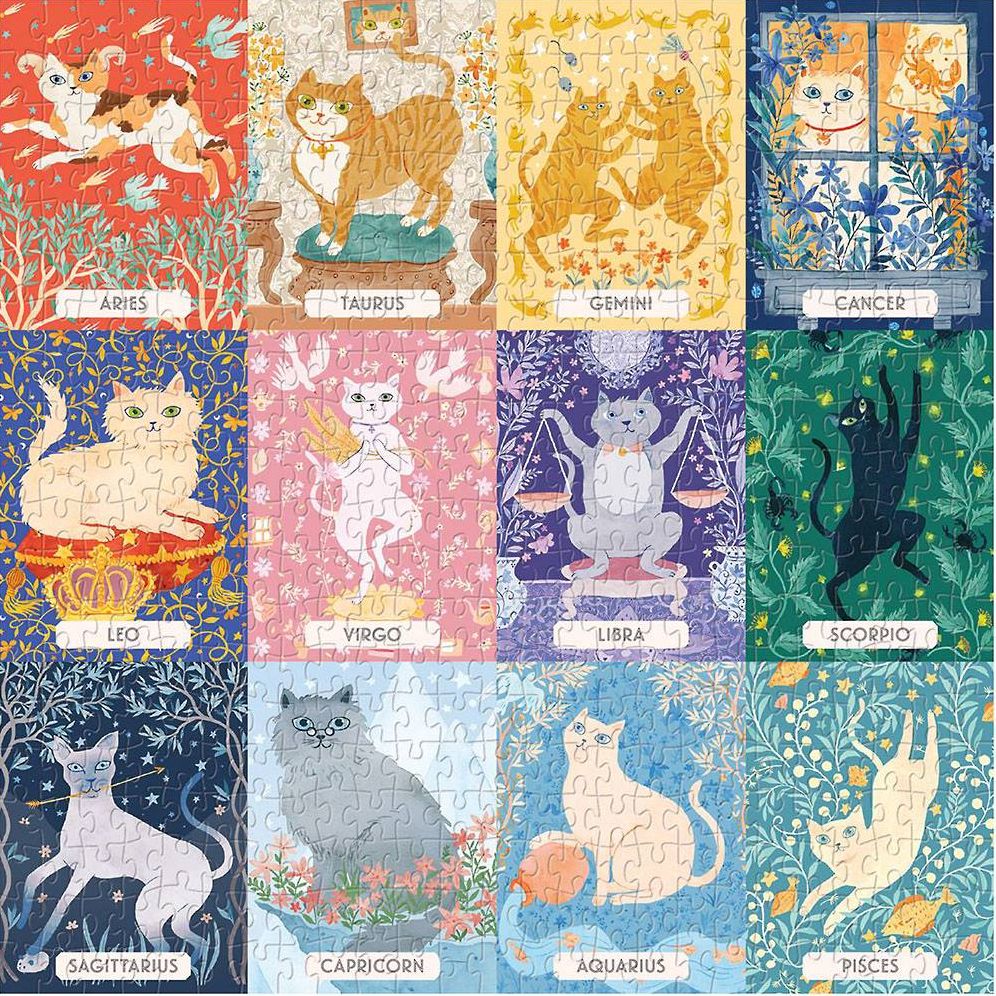 Cat Zodiac 500 Piece Puzzle - Image 6