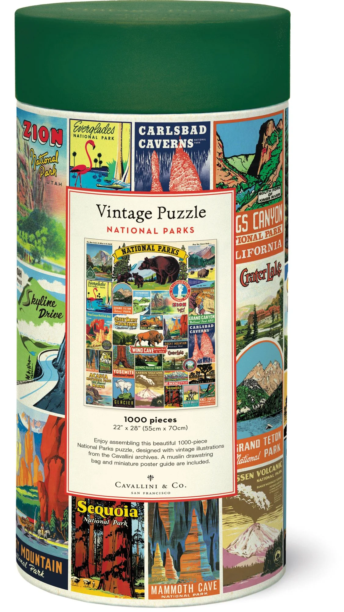 Cavallini & Co - National Parks 1,000 Piece Jigsaw Puzzle - Image 4