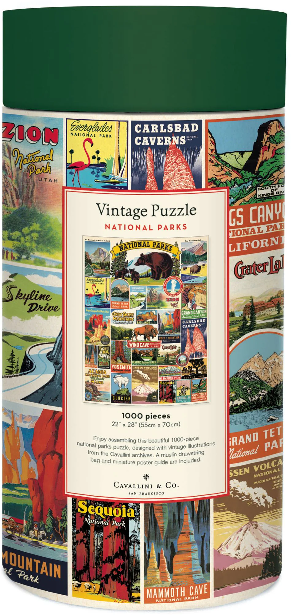Cavallini & Co - National Parks 1,000 Piece Jigsaw Puzzle - Image 5