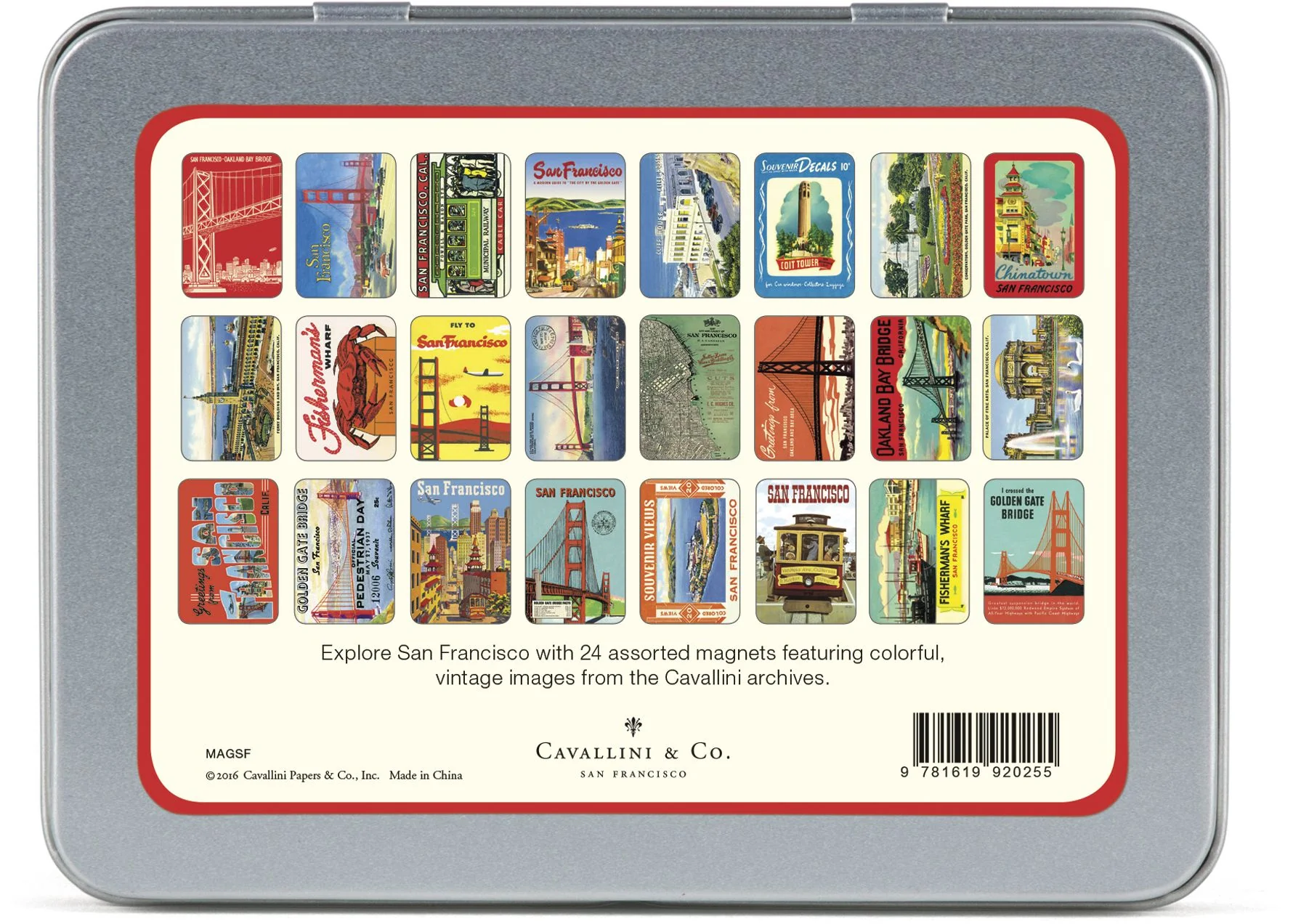 Cavallini San Francisco Magnets - Image 2