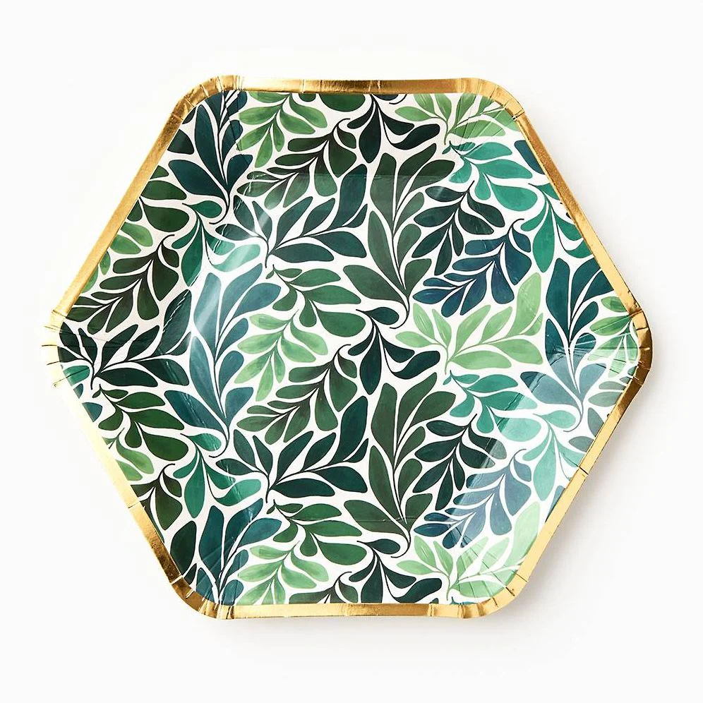 Celebration Greenery Large Plates