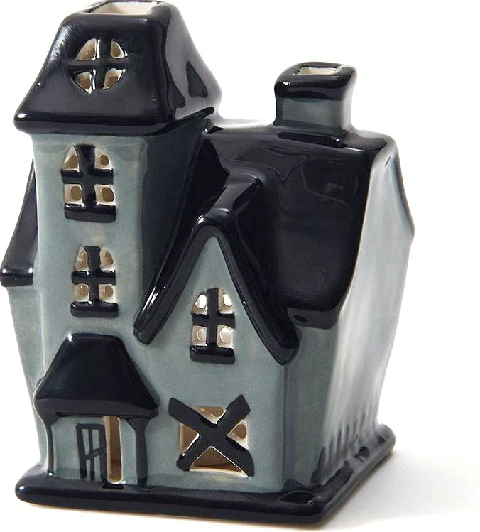 Ceramic Haunted House Incense and Tealight Holder - Image 2