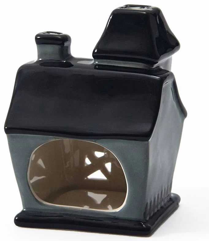 Ceramic Haunted House Incense and Tealight Holder - Image 3