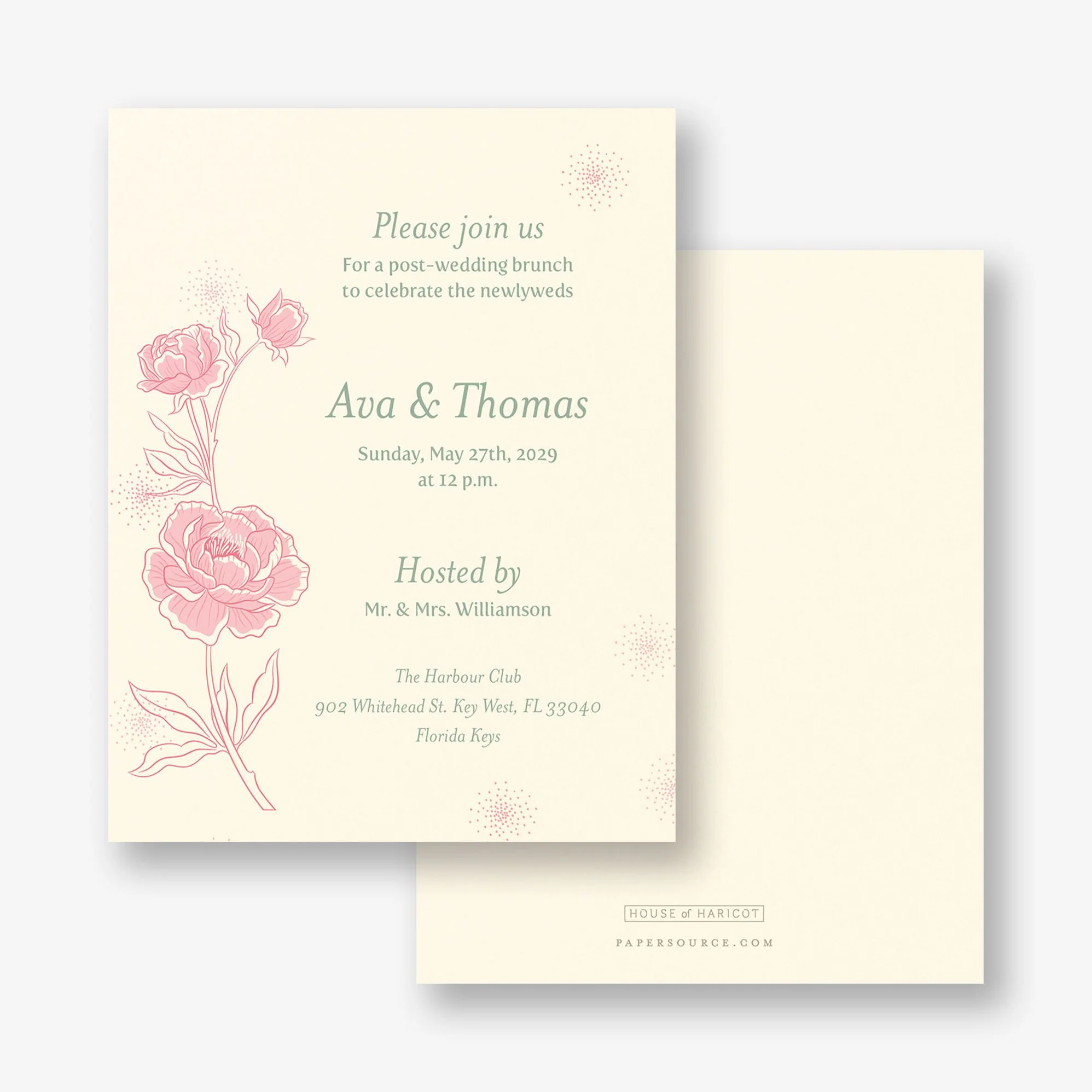 Champagne Glasses Information Card - Image 3