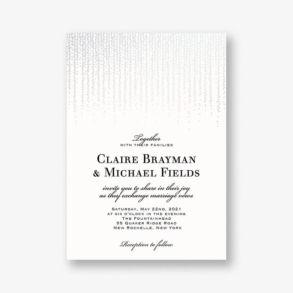Chandelier Wedding Invitation