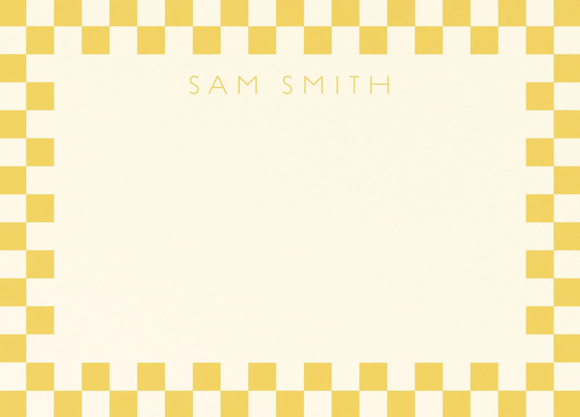 Checkerboard Border Stationery - Image 3