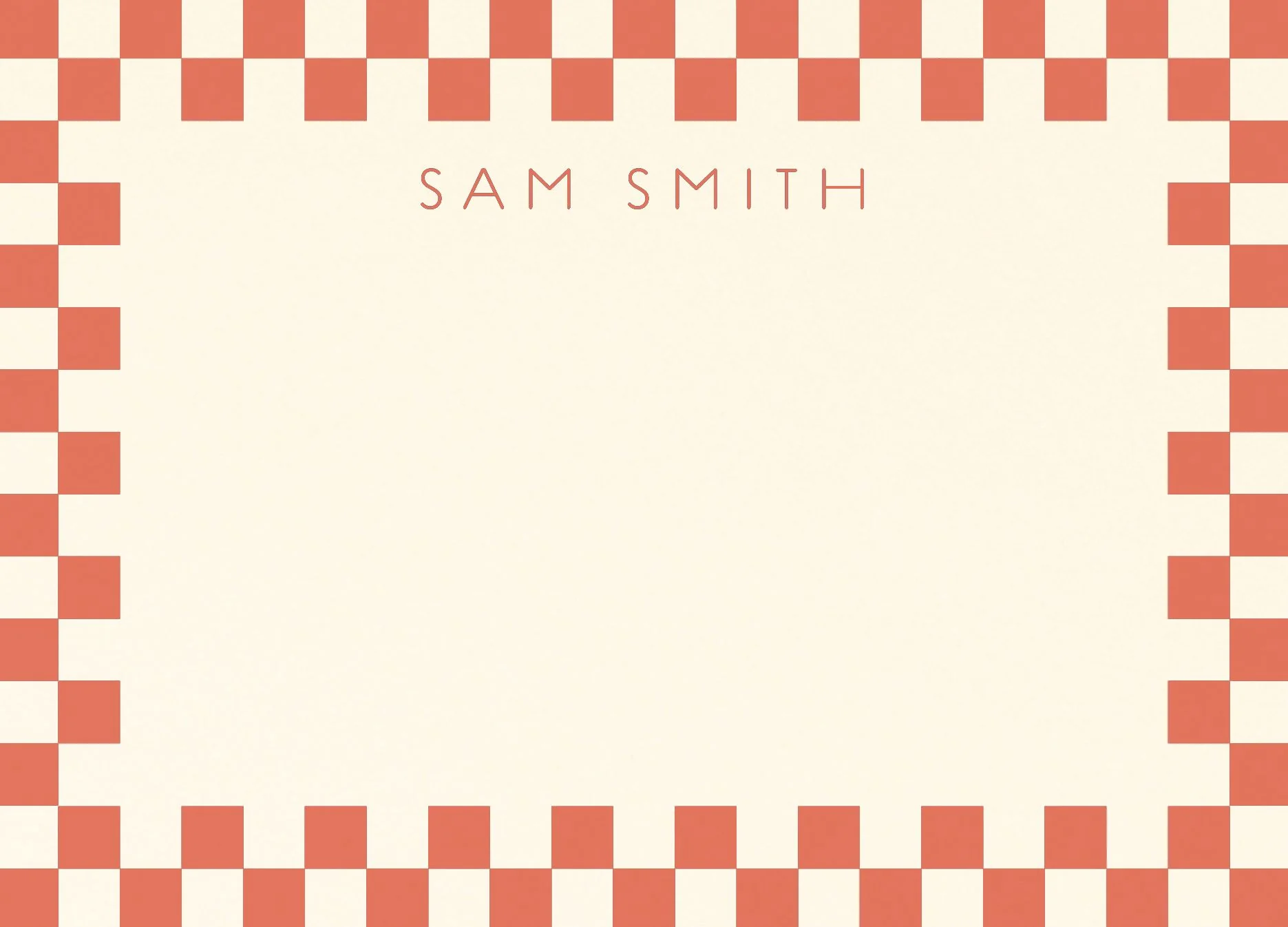 Checkerboard Border Stationery - Image 4