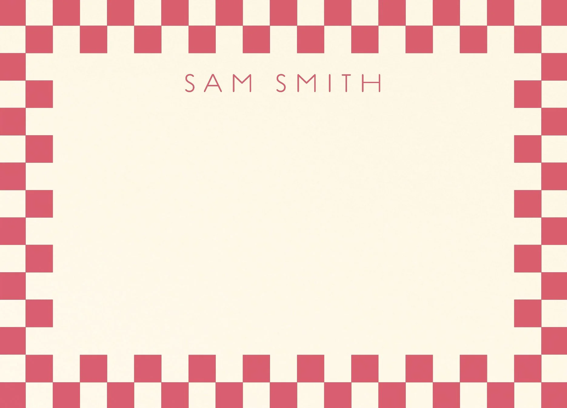 Checkerboard Border Stationery - Image 5
