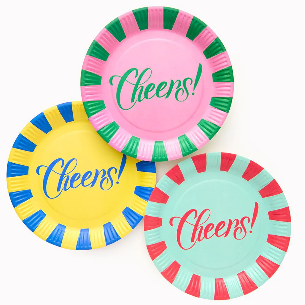 Cheers Stripe Plates - Image 2