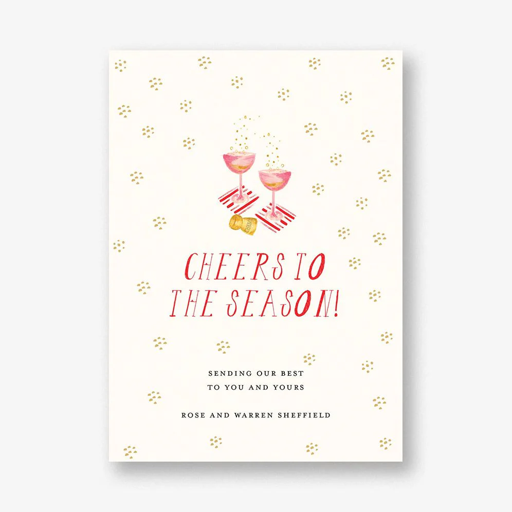 Cheers to the Season Holiday Card