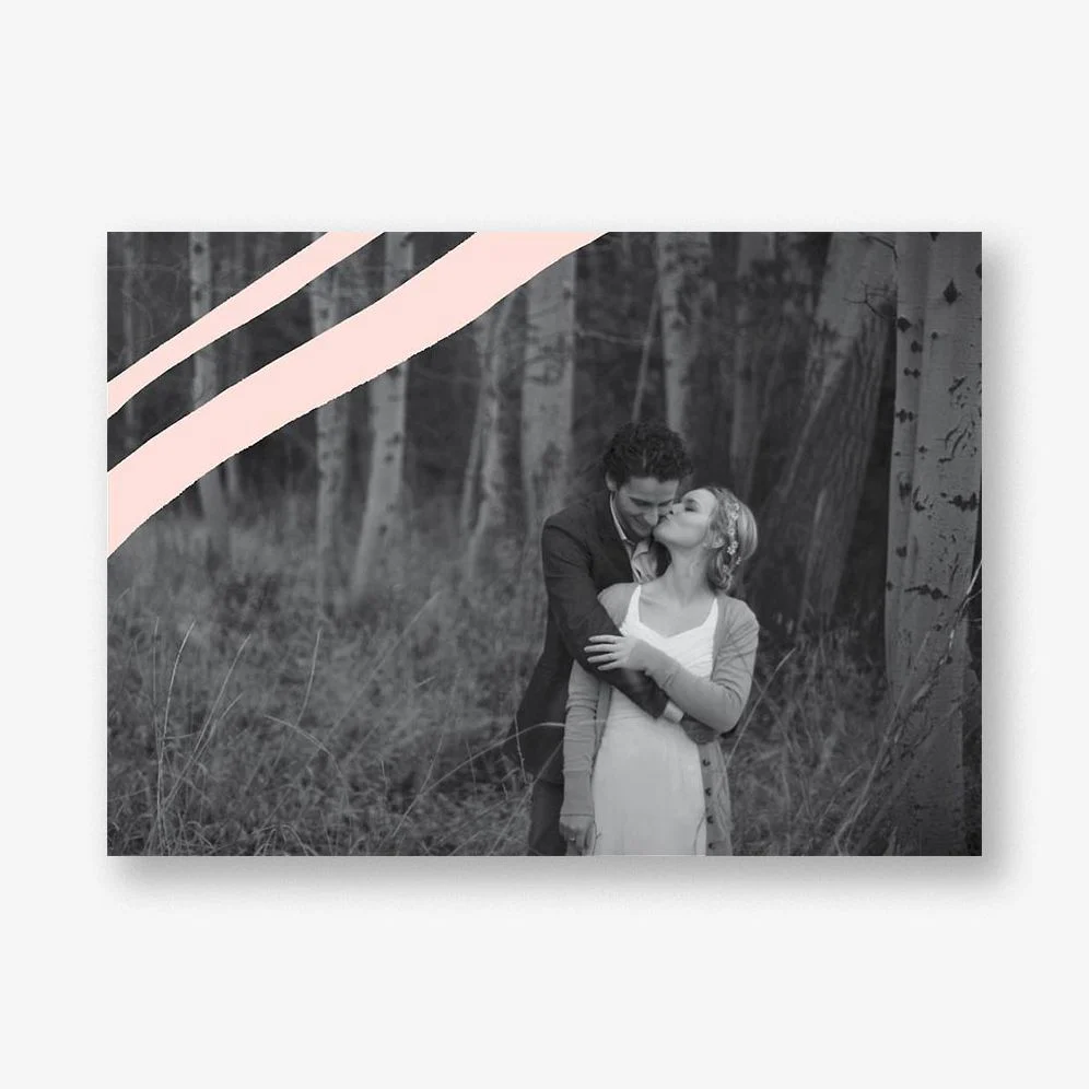 Cherish Meringue Photo Stationery