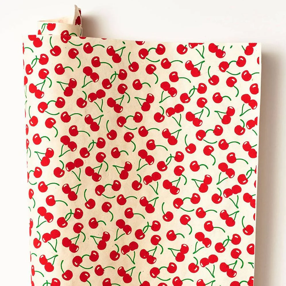 Cherries On Cream Handmade Paper