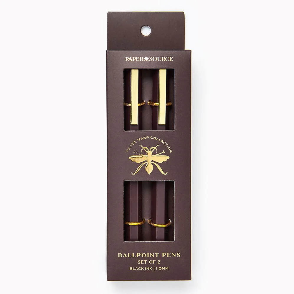 Chocolate Paper Wasp Pen S/2 - Ballpoint - Image 2