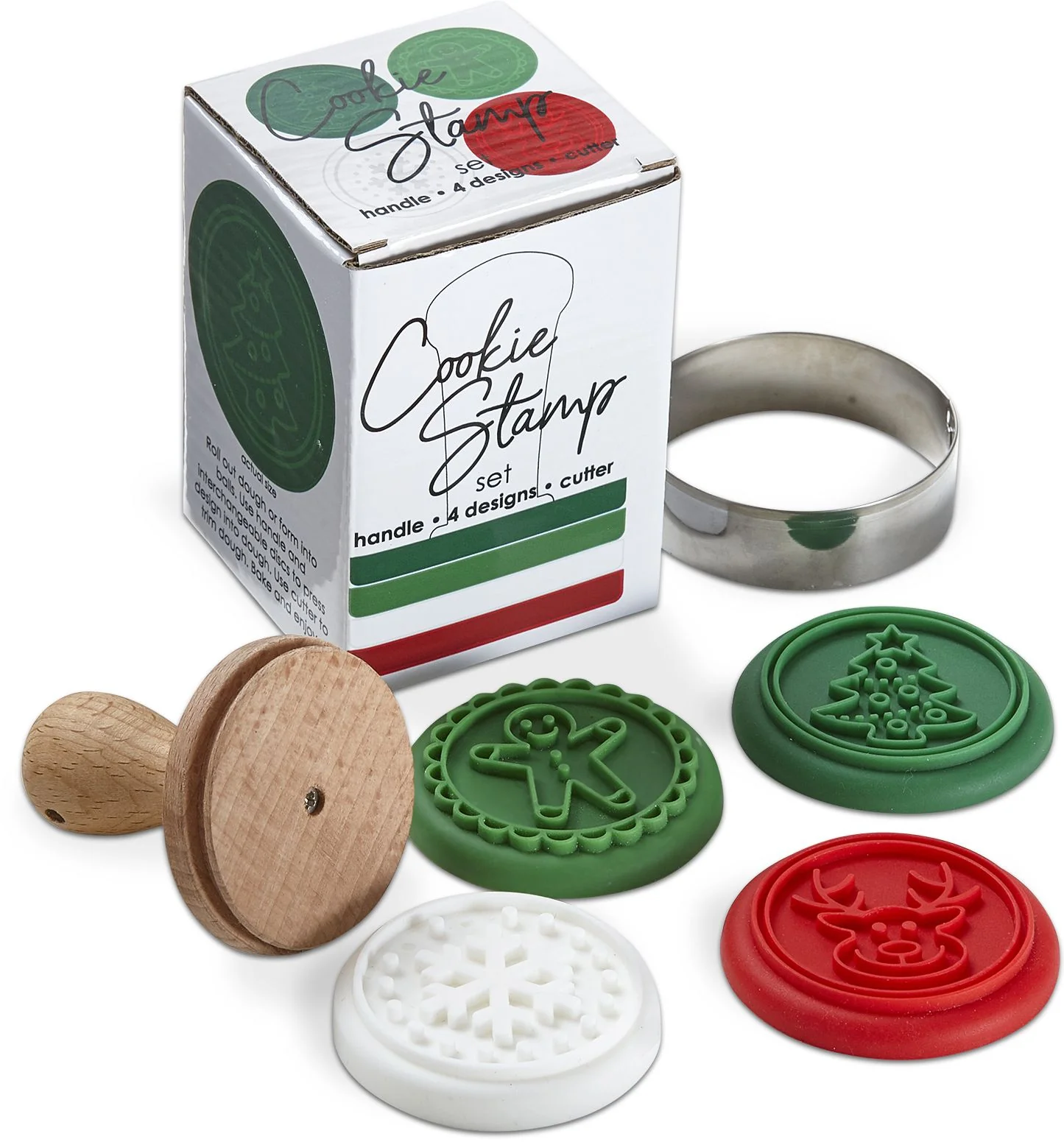 Christmas Cookie Stamps Set of 4