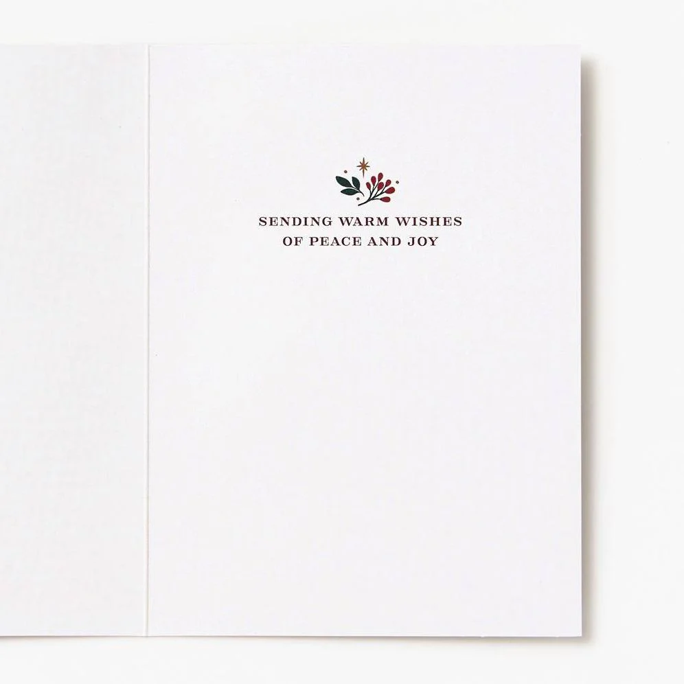 Christmas Elegant Greenery Birds Stationery Set - Image 5