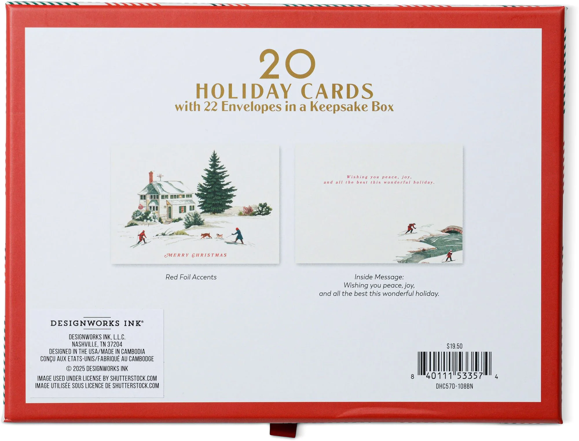 Christmas House Boxed Christmas Cards Set of 20 - Image 7