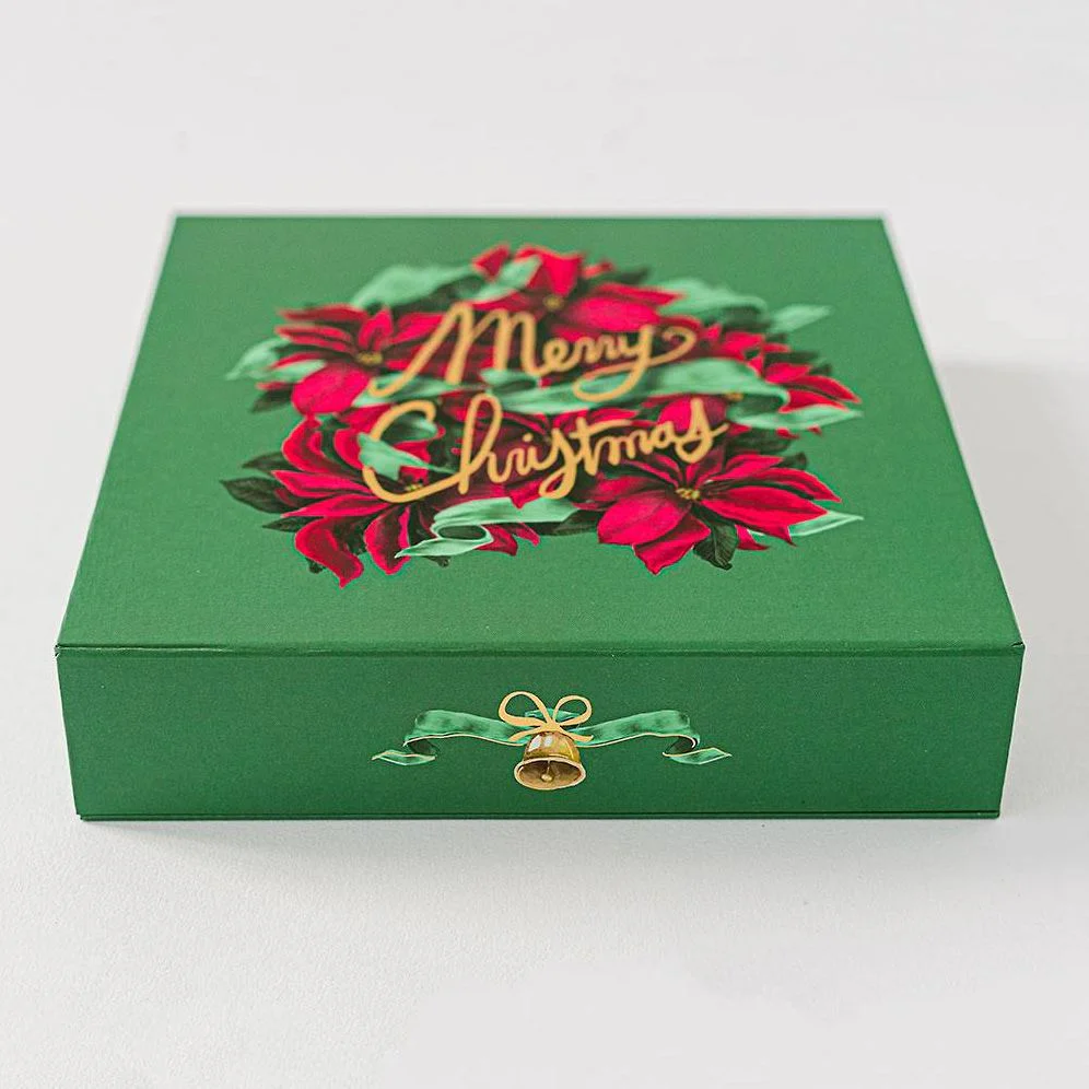 Christmas Poinsettias Luxury Holiday Card Set - Image 9