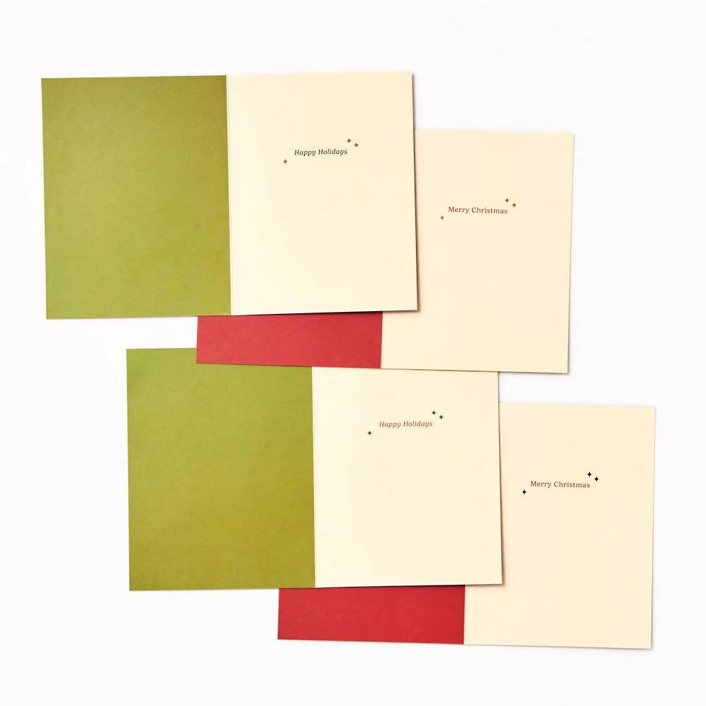 Christmas Tinsel Trees Stationery Set - Image 5