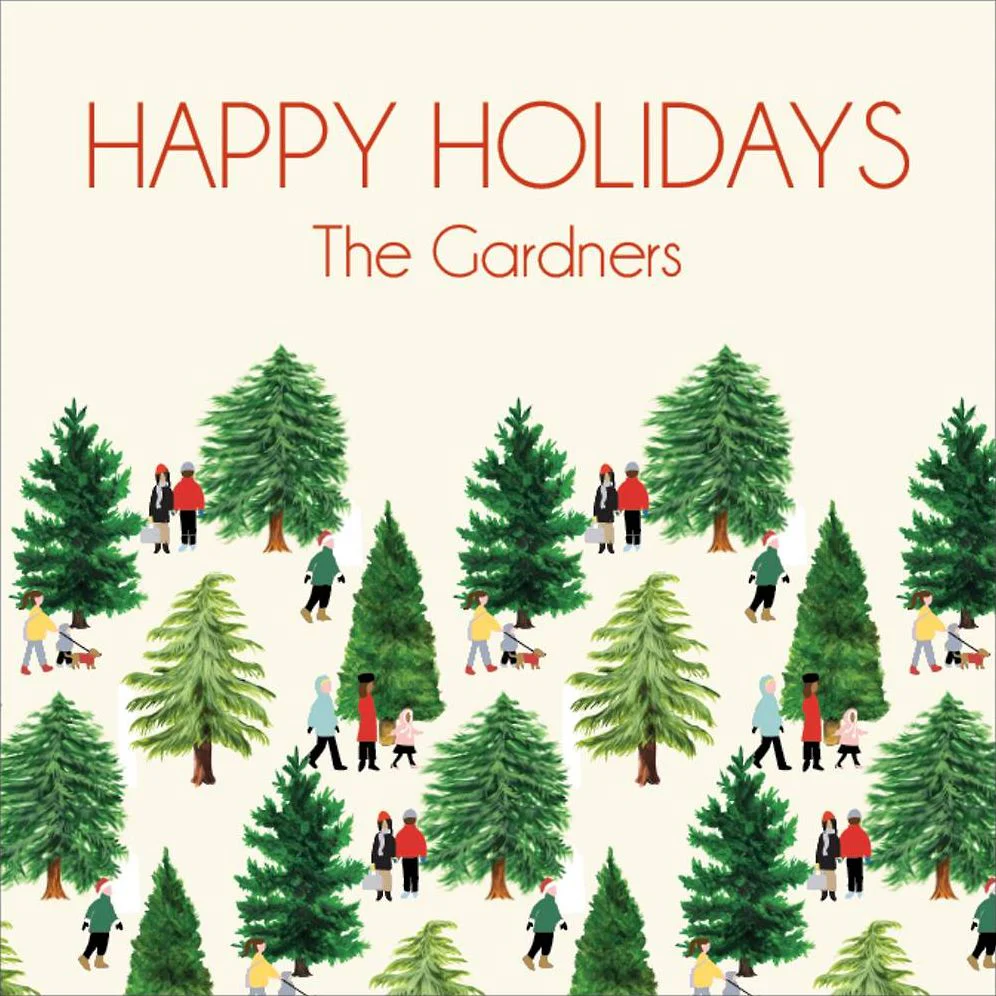 Christmas Tree Farm Gift Tag Label