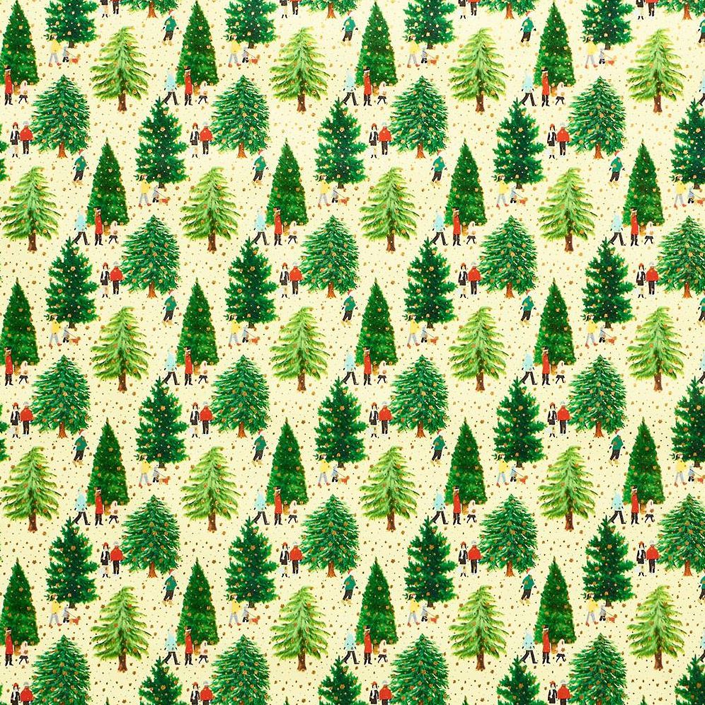 Christmas Tree Farm Stone Wrapping Paper - Image 3